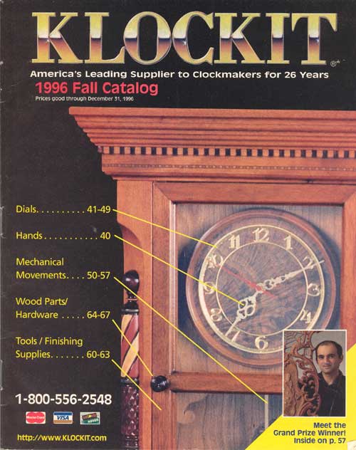 Klockit 1996 Fall Catalog — Grand Prize Winner