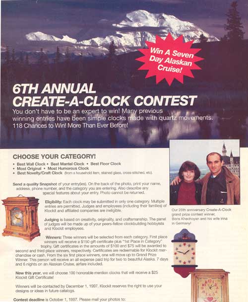 Klockit — 6th Annual Create-A-Clock Contest